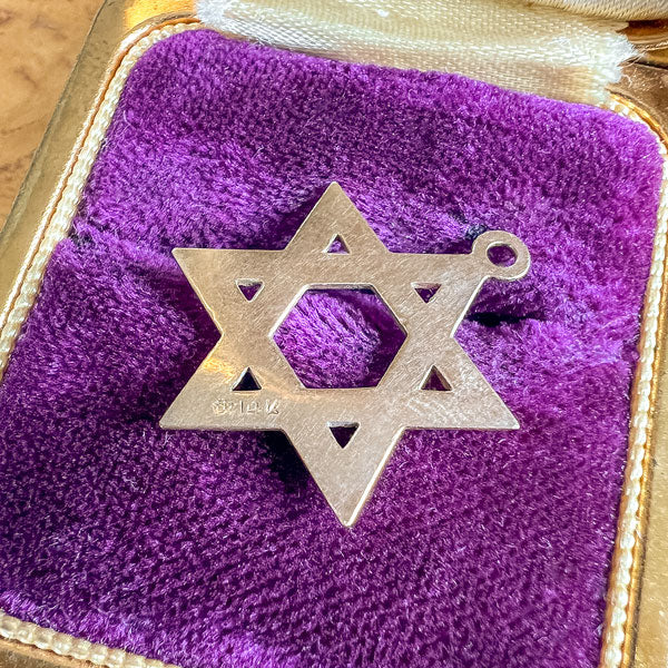 Vintage Star of David Charm - Image 2