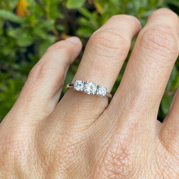 Vintage Three Diamond Ring - Image 3