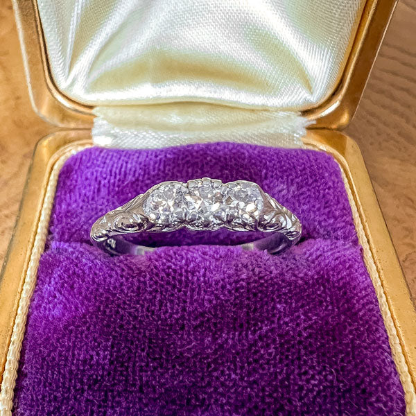 Vintage Three Stone Diamond Ring