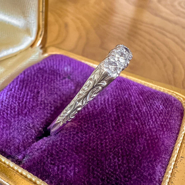 Vintage Three Stone Diamond Ring - Image 4