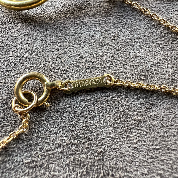 Vintage Tiffany & Co Elsa Peretti Floating Heart Pendant - Image 5