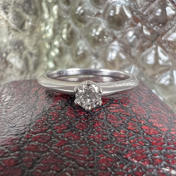 Vintage Tiffany & Co. Solitaire Engagement Ring, RBC 0.18ct. - Image 2