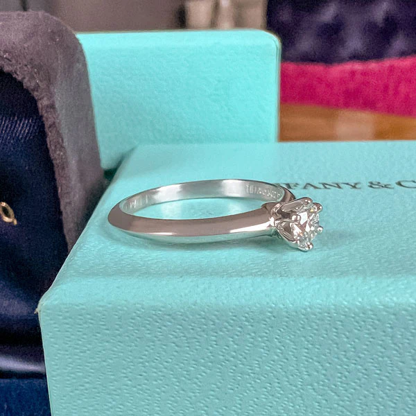Vintage Tiffany & Co Engagement Ring, RBC 0.18ct. - Image 3