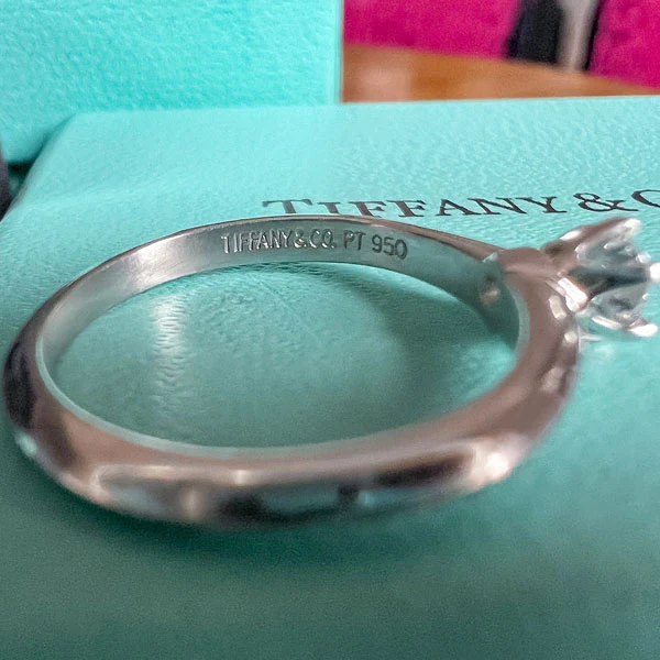 Vintage Tiffany & Co Engagement Ring, RBC 0.18ct. - Image 5