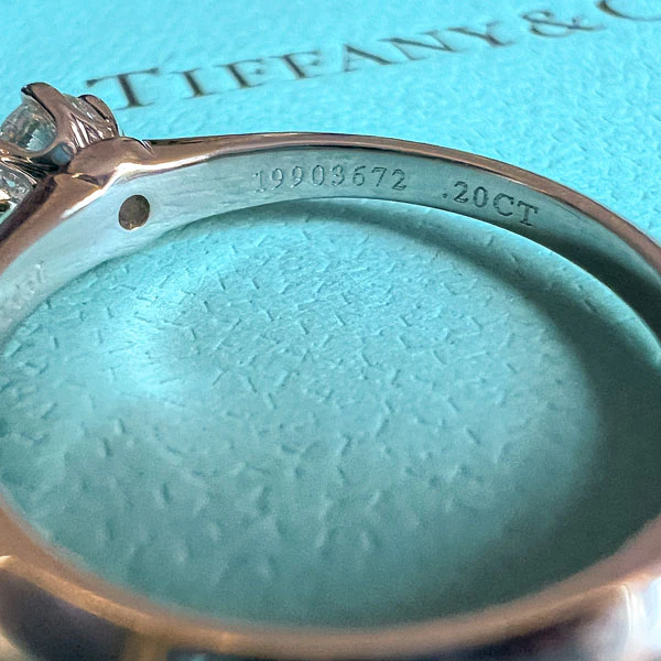 Vintage Tiffany & Co Solitaire Engagement Ring, RBC 0.20ct. - Image 5