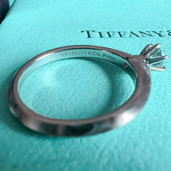 Vintage Tiffany & Co Engagement Ring, RBC 0.21ct. - Image 4
