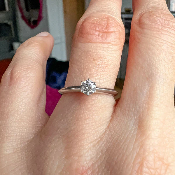 Vintage Tiffany & Co. Engagement Ring, RBC 0.23ct.