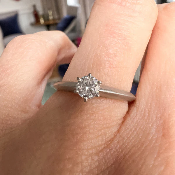 Vintage Tiffany & Co Solitaire Engagement Ring, RBC 0.25ct. - Image 2