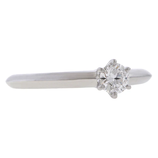 Vintage Tiffany & Co Solitaire Engagement Ring, RBC 0.25ct. - Image 3