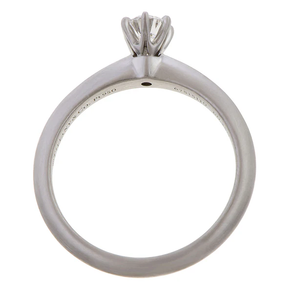Vintage Tiffany & Co Solitaire Engagement Ring, RBC 0.25ct. - Image 6