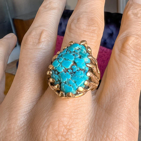Vintage Turquoise Ring - Image 2