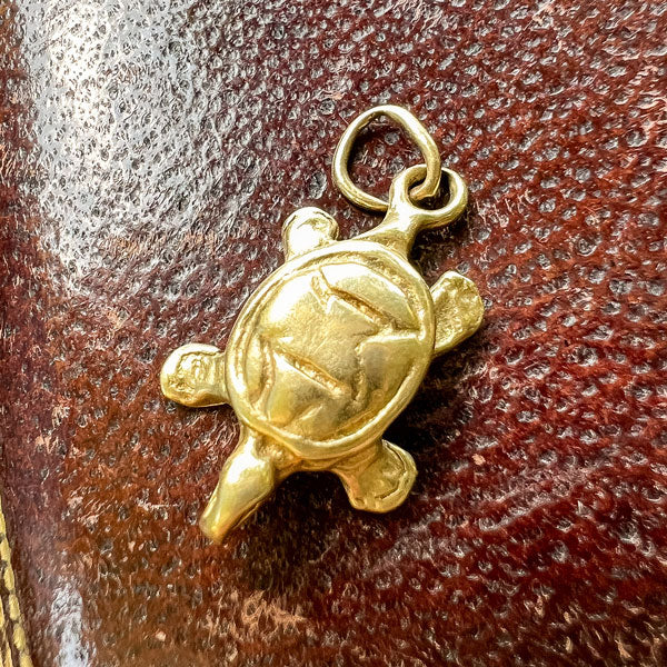 Vintage Turtle Charm Pendant - Image 4