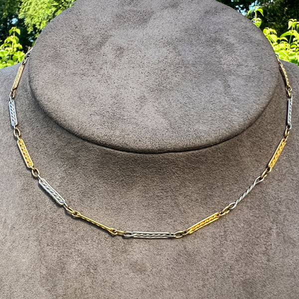Vintage Two-Toned Watch Chain