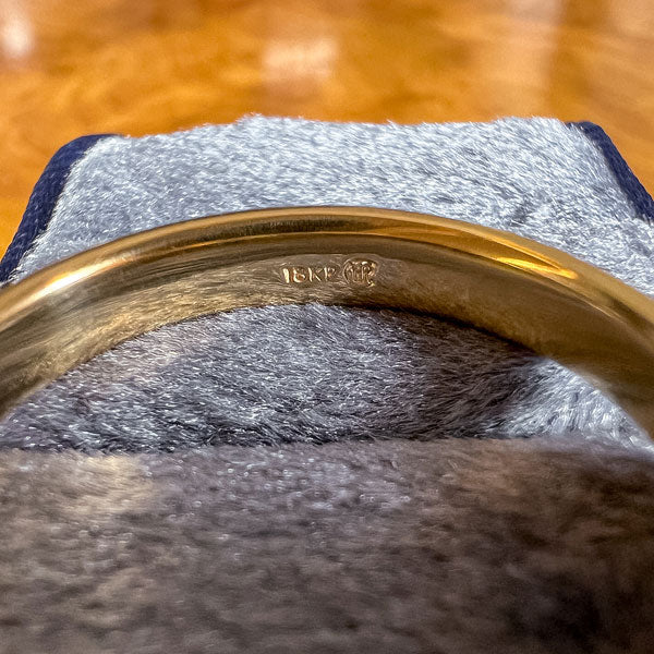 Vintage Two-Toned Wedding Band Ring, Size 10 3/4 - Image 4