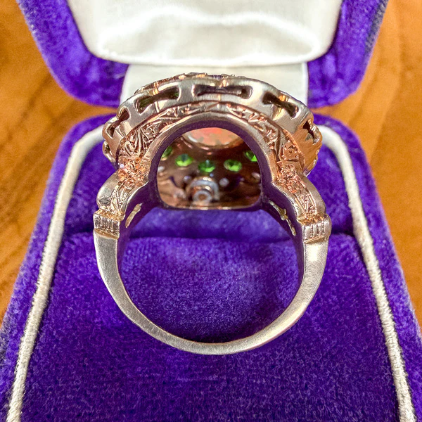Vintage Victorian Revival Opal Ring - Image 4