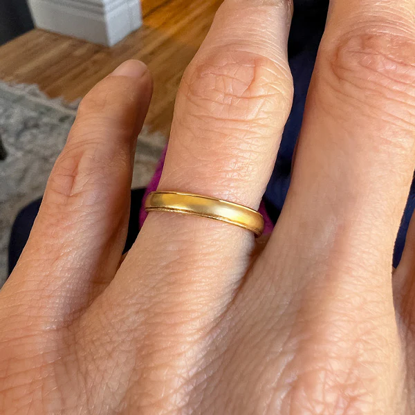 Vintage Wedding Band Ring, Size 5 3/4 - Image 2