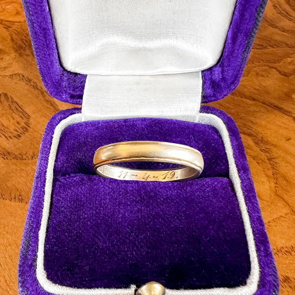 Vintage Wedding Band Ring, Size 5 3/4 - Image 3
