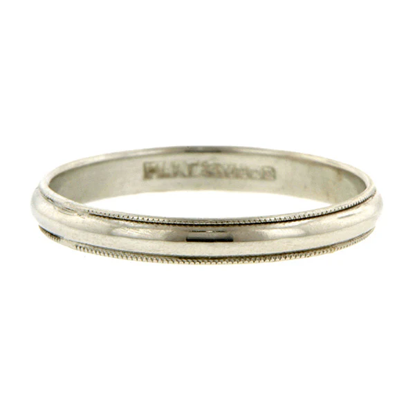 Vintage Wedding Band Ring, Size 5.25