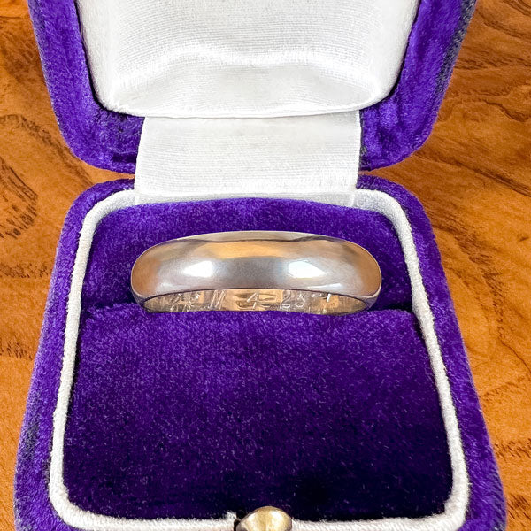 Vintage Wedding Band Ring, Size 10