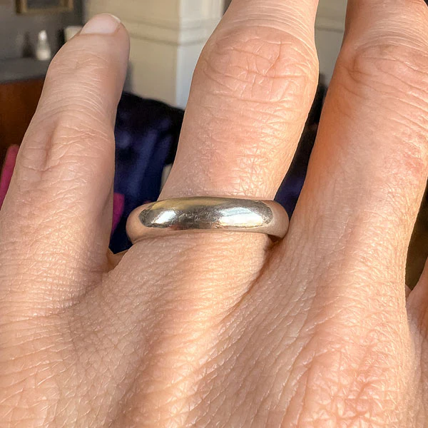 Vintage Wedding Band Ring, Size 10 - Image 2
