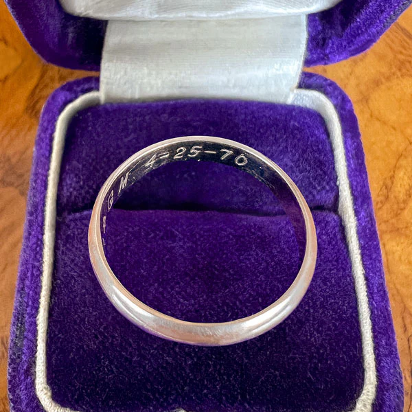 Vintage Wedding Band Ring, Size 10 - Image 3