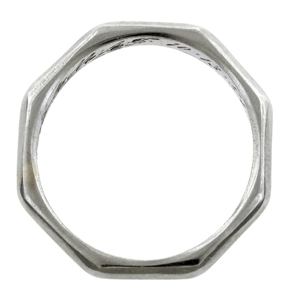 Vintage Wedding Band Ring, Size 4.5 - Image 2