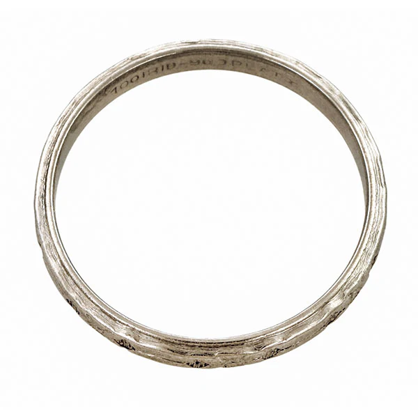 Vintage Patterned Wedding Band Ring, Size 6.5 - Image 2