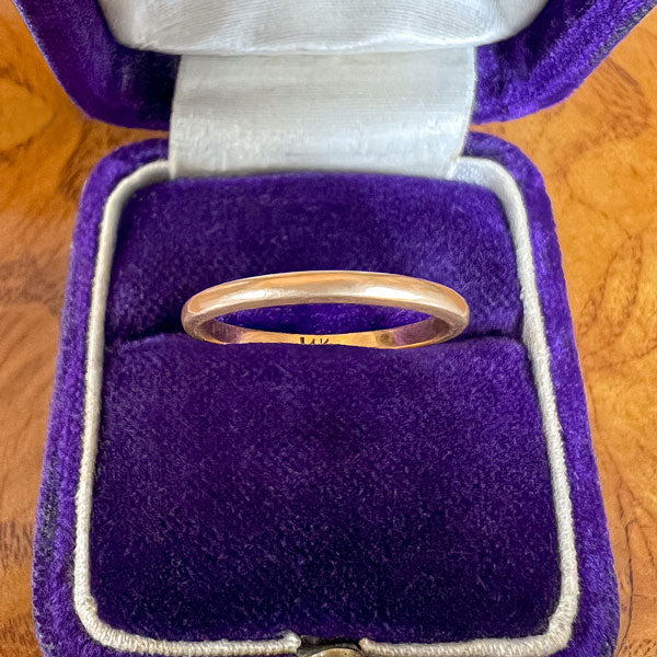 Vintage Wedding Band Ring, Size 6 1/2