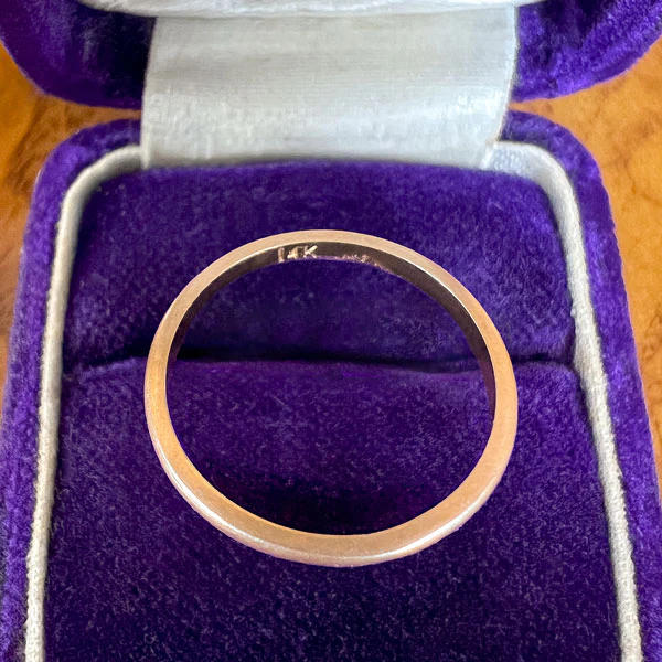 Vintage Wedding Band Ring, Size 6 1/2 - Image 4