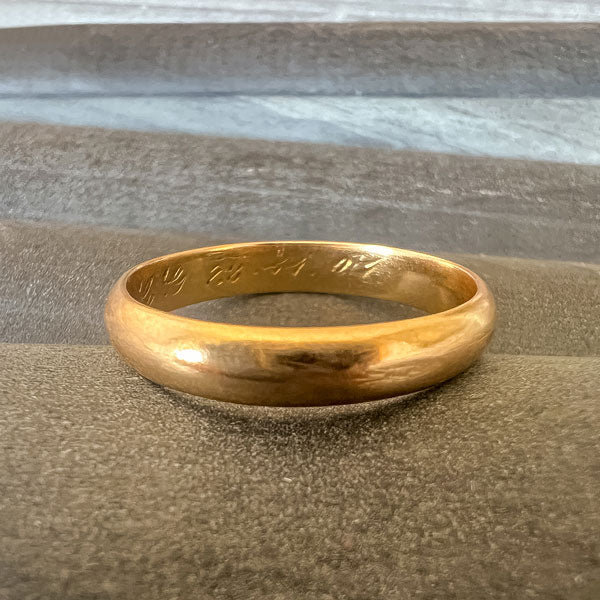 Vintage Wedding Band Ring, size 10 1/2