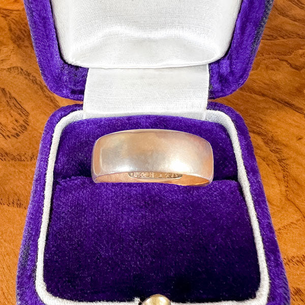 Vintage Wedding Band Ring, size 7 1/2