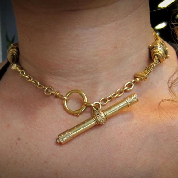 Antique Watch Chain Necklace / Bracelet - Image 5