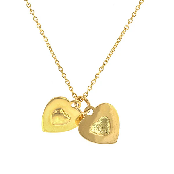 You and Me Heart Pendant Necklace- Heirloom by Doyle & Doyle - Image 6