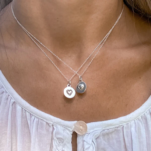 You and Me Sphere Heart Pendant Necklace- Heirloom by Doyle & Doyle - Image 3